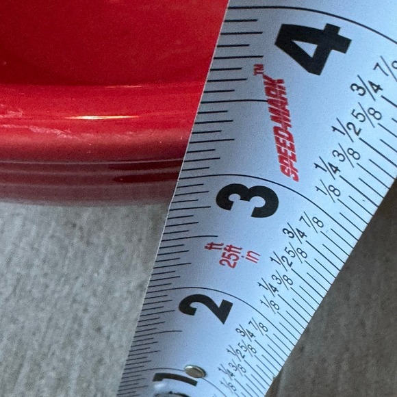 Fiesta Red Ceramic Pasta Bowl 9.5" Kitchenware Serving Dish Dinnerware Vintage - Picture 6 of 6